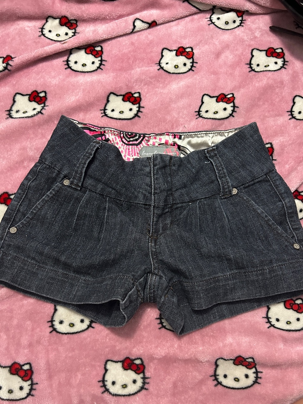 y2k vintage Dark Gray Denim-Style Women's Jean Shorts